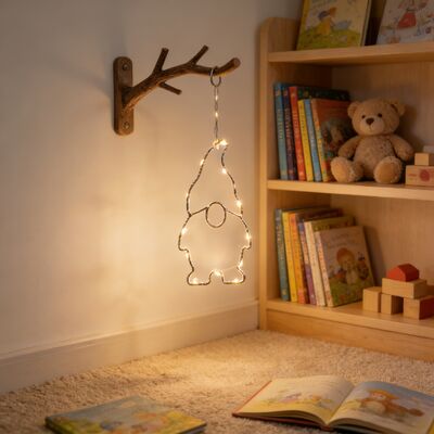 PP Plastic Battery Case Iron Art Decorative Lights with Batteries Featuring Contact Stopper Suitable for Indoor Outdoor