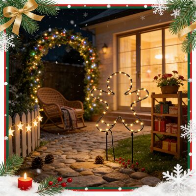3.2 millimeter main body thickness iron art decorative lights with 2 pcs ground stakes durable outdoor garden lighting solutions
